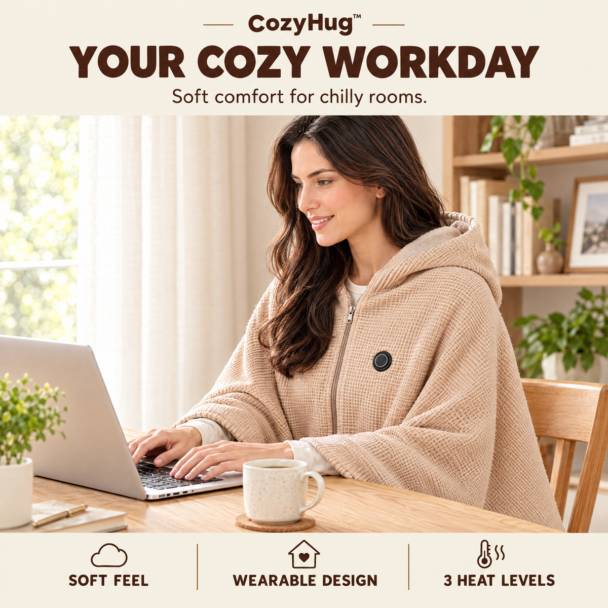 CozyHug™ Heated Wearable Blanket